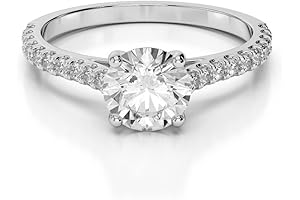 1.00 Ct. Certified Round Moissanite Engagement Ring - An Ethical & Sustainable Statement