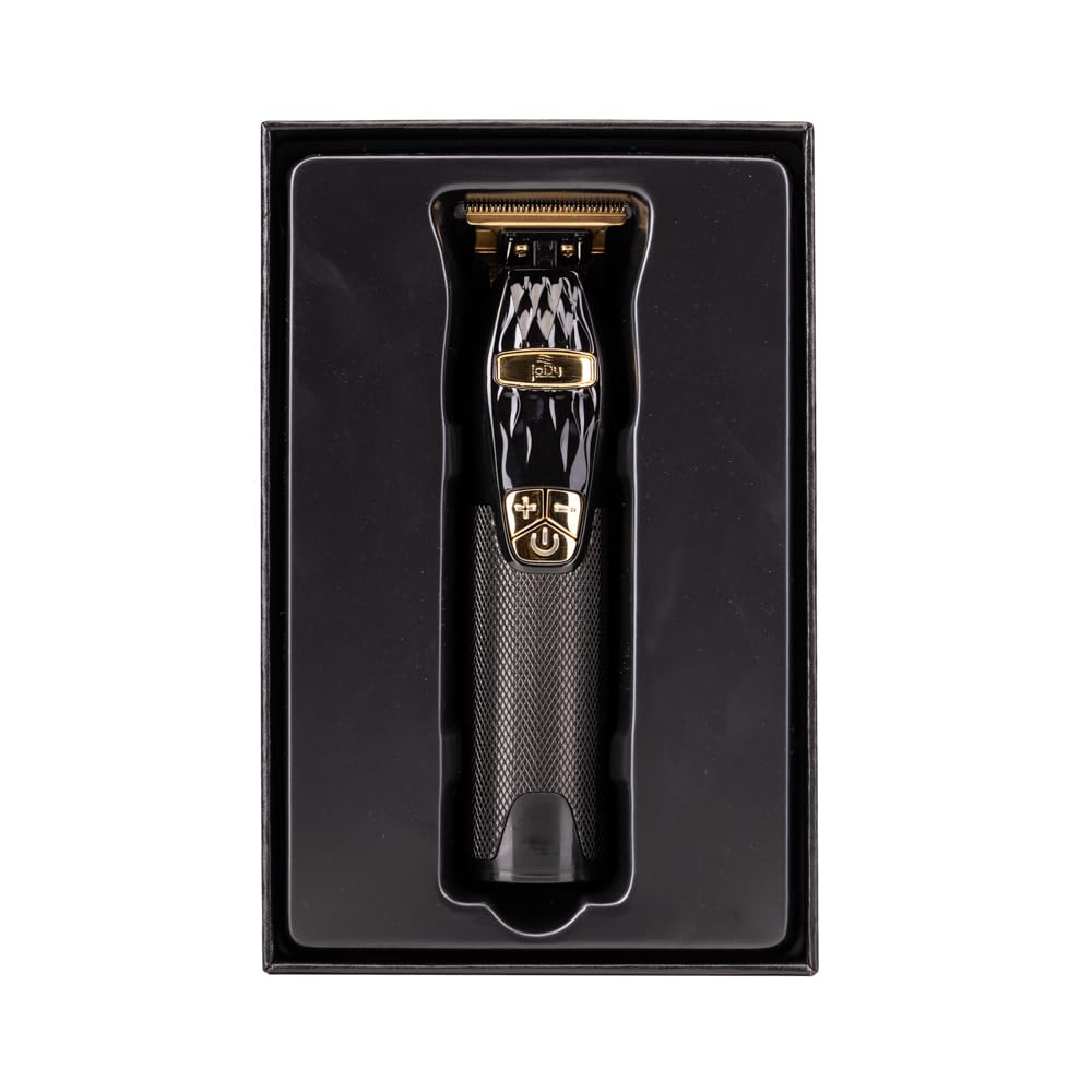 JaDy - Cortapelos Profesional Hombre | Cuchillas Acero Inoxidable | Autonomía 3-4h | Velocidad Ajustable 5000-7000 RPM | Multiusos con Peines Intercambiables, Negro y Dorado
