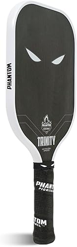 Miniatura 2 de Paddle Trinity - Paddle Trinity - Fibra de carbono - Aprobado por Pickleball de Estados Unidos - Raqueta de pickleball de grano máximo y giro