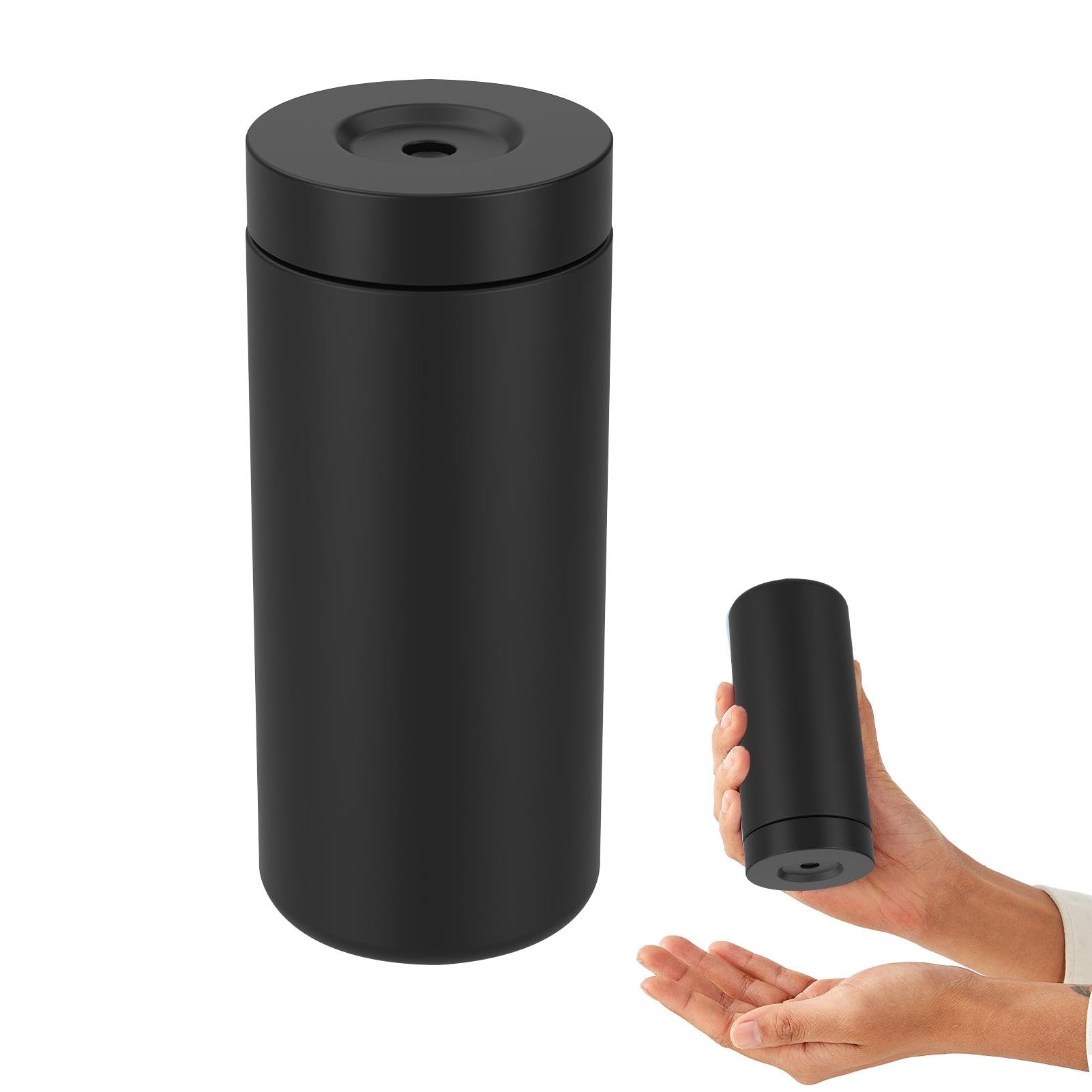 240ml Soap Squeezer, Non-Drip Dispenser for Washing Up Liquid Soap Dispenser Manual Pump, Squeezable Refillable(Black)
