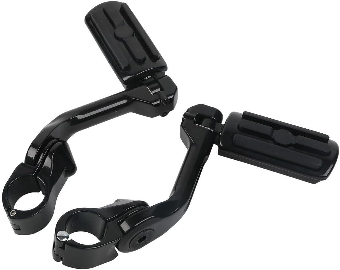 Black Engine Guard Highway Crash Bar Footpegs