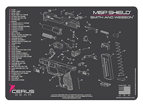 Cerus Gear M&P Shield Schematic Promat, Charcoal Gray/Pink