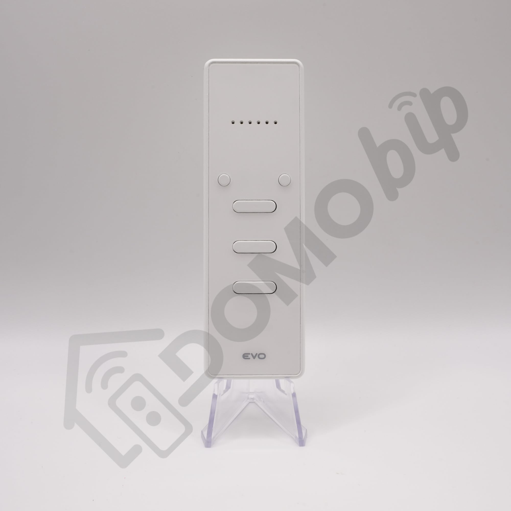 Teleco TVEVO868N18B Blanche 868 MHz - Télécommande à 18 canaux avec Support Mural - 6 Groupes × 3 Fonctions - Compatible Evo, TVRC et Automation + 1 Goodies DOMOBIP