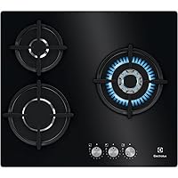 Electrolux KGE6633NOK Piano cottura a gas da 60 cm e 3 zone, Zona Wok