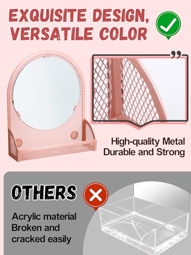 Image of ANPHSIN 12Pcs Metal Magnetic Locker Accessories Decor for Girls, Pink