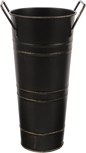 Soporte de metal para paraguas, cubo redondo para paraguas de pie, cubos de bastones, soportes para bastones, palos de golf, organizador para