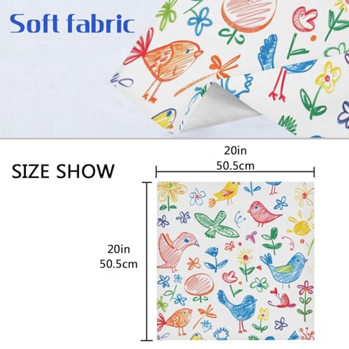 Servilletas de Tela Multicolor Set de 6 20x20 in miniatura 6