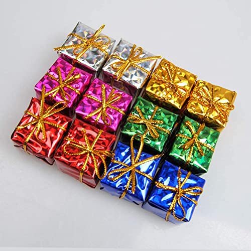 AMFIN® (Pack of 12) Christmas Tree Decoration Items/Christmas Gift Decor/Xmas Tress Decoration/X-Mas Tree Decoration/Gift Tree Decoration Box/Gift Ornaments for Tree