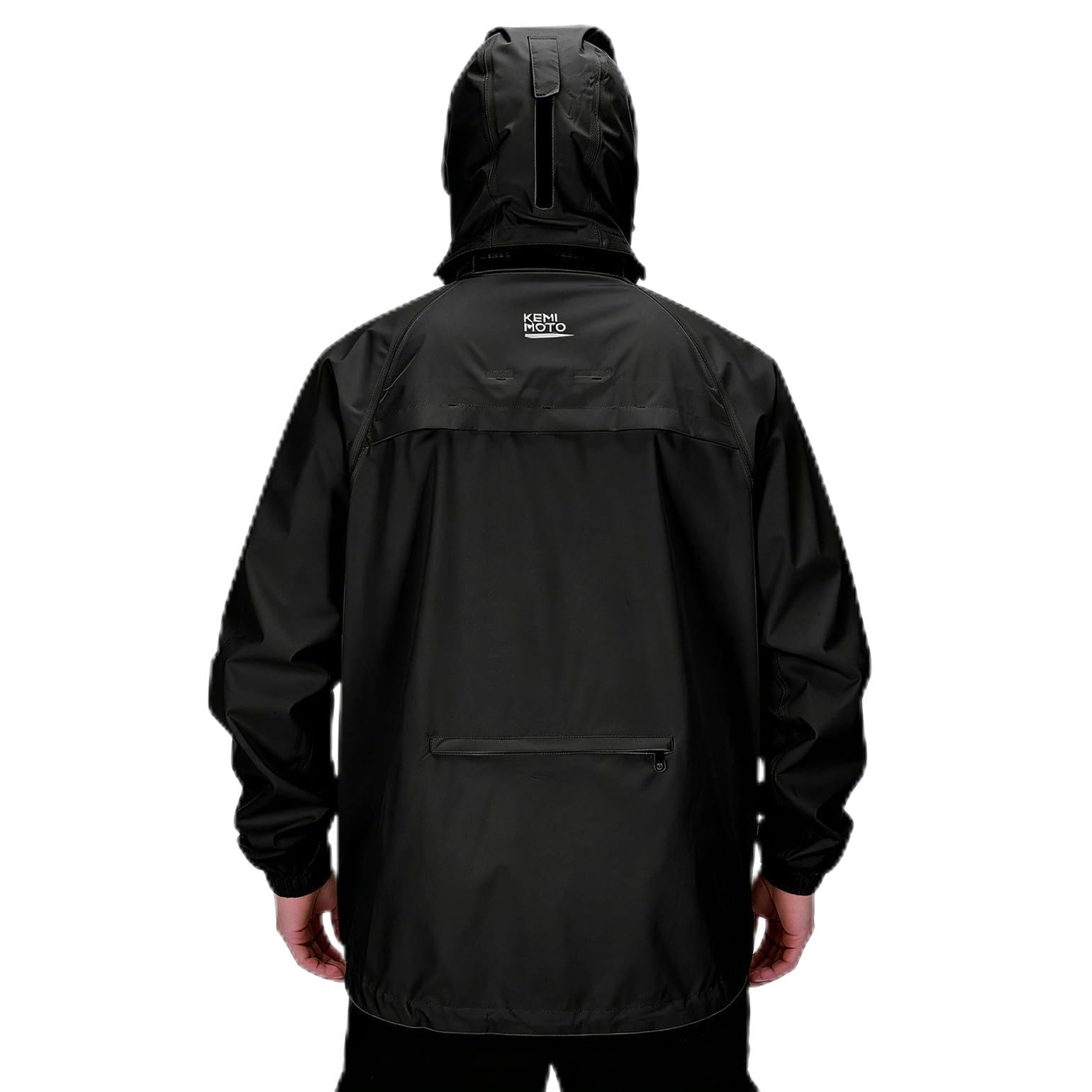 KEMIMOTO Fahrrad Regenjacke Herren, 10.000mm Wasserdicht & 8.000g Atmungsaktiv, Radjacke mit Patentierter 180° Rotations-Kapuze, Doppelter Windleiste, Packbare Regenbekleidung für MTB Rennrad Pendeln