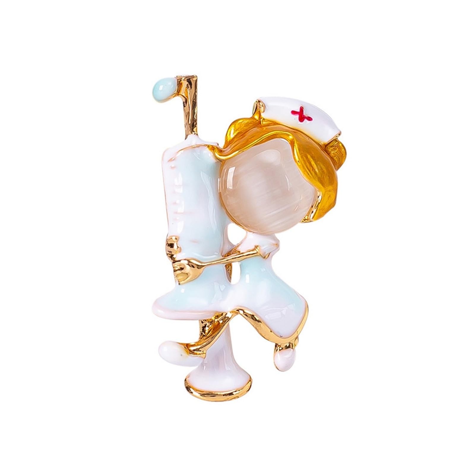 Spilla bella ragazza medico ospedale stetoscopio distintivo distintivo spilla spilla gioielli accessori spille 7