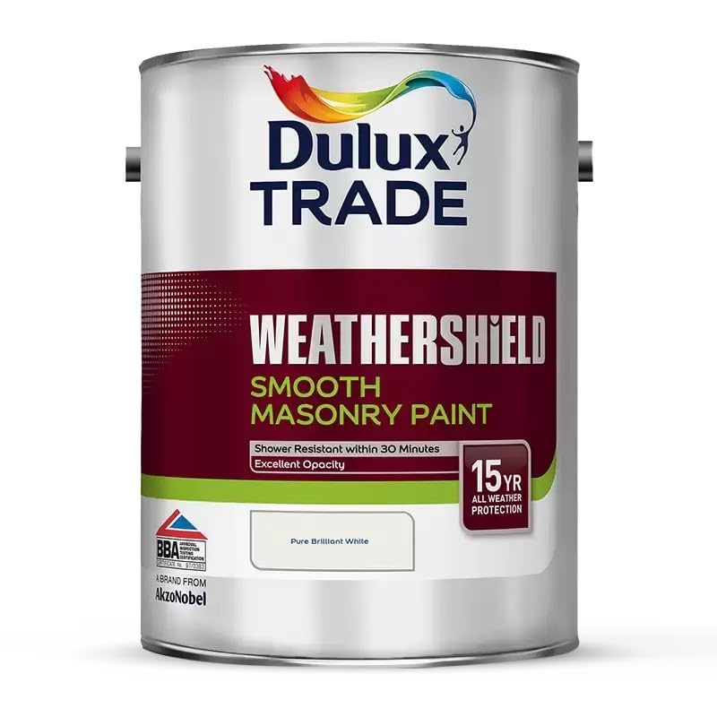 Dulux Trade Weathershield Smooth Masonry Paint - Goosewing - 5L