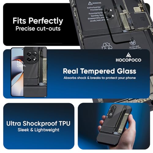 Image of Designer Tempered Glass Back Case Cover Compatible with OnePlus Nord 5 5G | Skeleton Inside