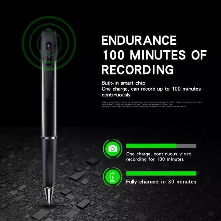 Image of securinnov 1080P Full HD Spy Pen Camera | Invisible Lens for Secret Evidence & Operations | Professional Hidden Video & Audio Recorder for Home Office & Meetings | Indoor Outdoor Usage (Pen Camera)
