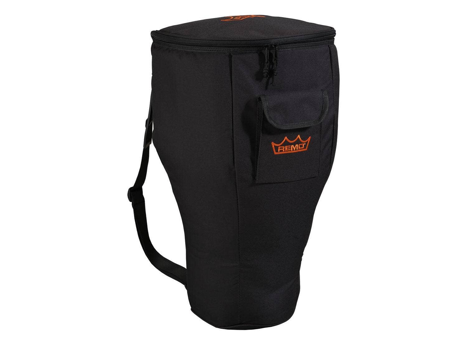 Remo Bag, 12" Djembe, Strap, Carrying Handle, Pocket, Deluxe Black