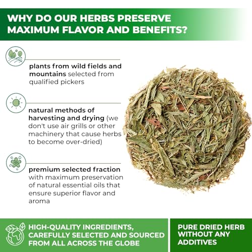 Image of 50 Bags Yarrow Herb Dried Yarrow Leaf & Flower Herbal Tea (Achillea Millefolium Tea) - 50 Count 1.5g Bags Herb Tea Milenrama Hojas