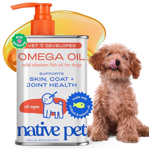 30% coupon - Native Pet Omega 3 Fish Oil for Dogs & Cats, 16oz