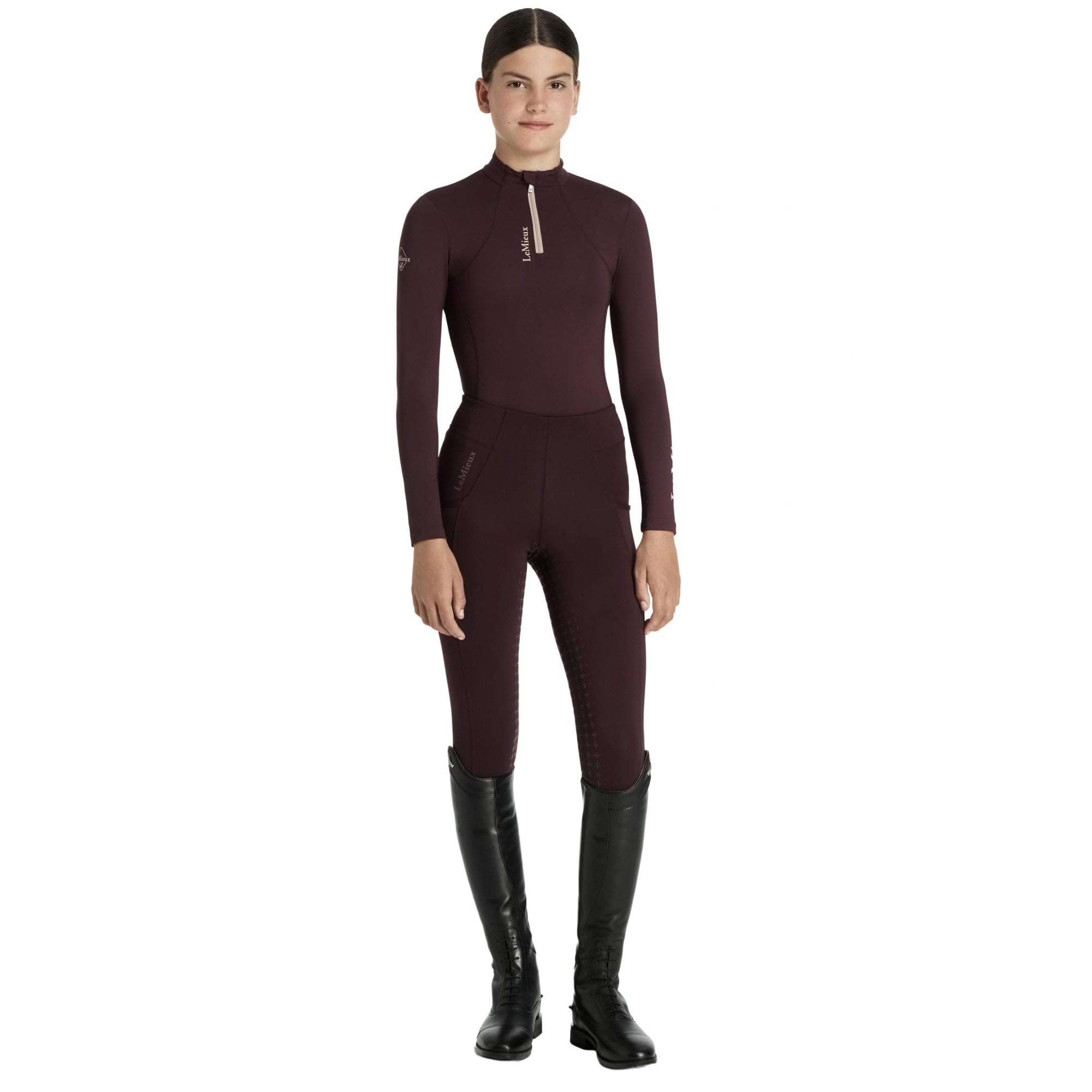 LeMieux Young Rider Classique Kinder-Unterhemd, Zwetschge