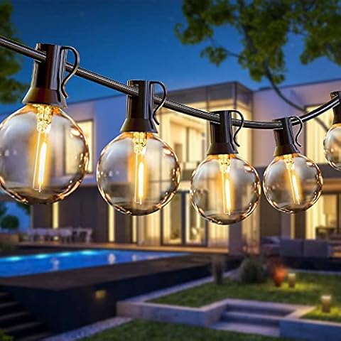 Guirnalda Luces Exterior Svater, 7,6M G40 Inastillable Impermeable Cover