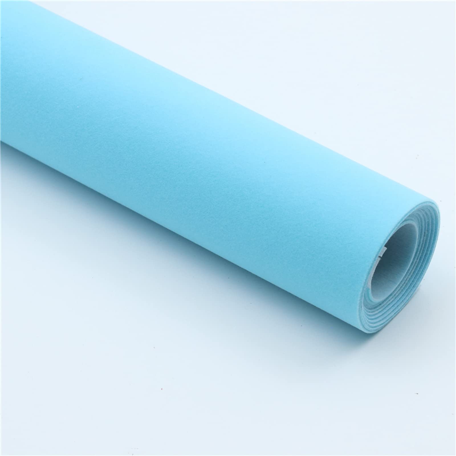 Samoprzylepna aksamitna wyściółka aksamitna, Samoprzylepna tkanina filcowa aksamitna, szerokość 150 cm, wielokolorowa, wiele rozmiarów(Lake Blue,1.5 * 1m)