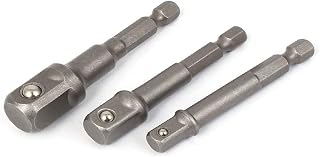 New Lon0167 3pcs Hex Featured drill hole Socket reliable efficacy Bit Adapter for 1/4