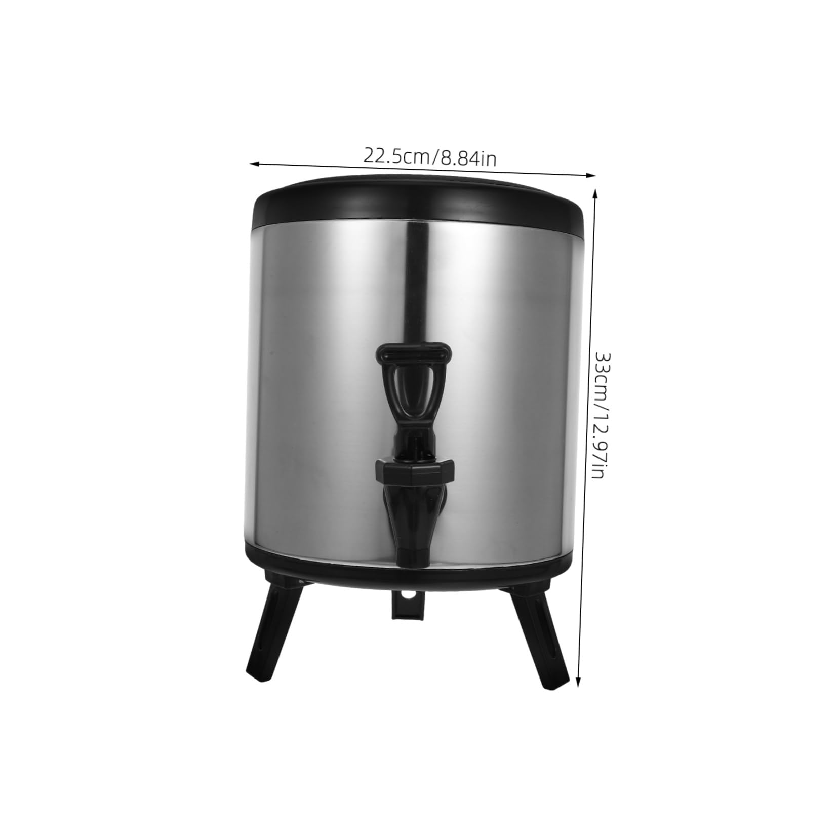 DECHOUS Stainless Steel Commercial Beverage Dispenser Dual Temperature Insulated Drink Carafe for Hot Cold Beverages for Catering Parties Events Stainless