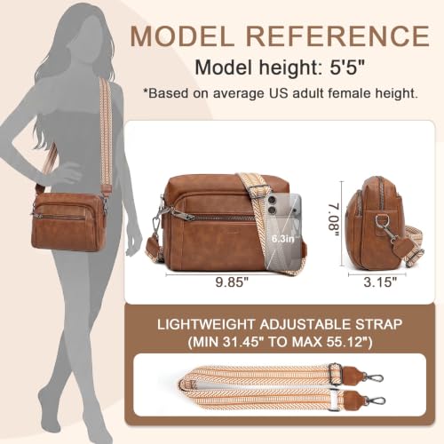 Image of Vegan Leather Crossbody Bags for Women Anti theft Purses and Handbag