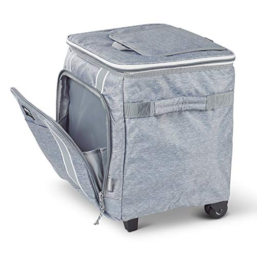 Igloo MaxCold Voyager 40-Can Roller Cooler, Gray - image 7