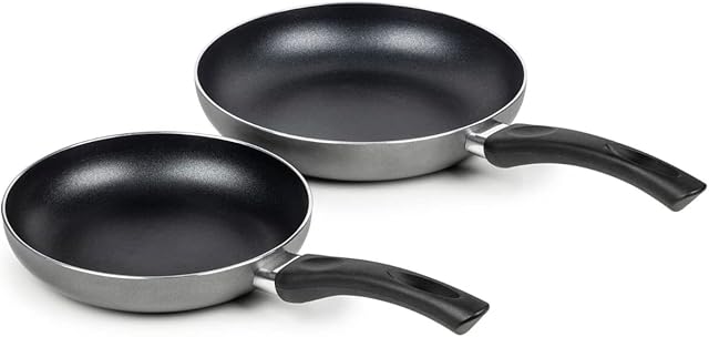 Premier Cookware Essentials Frying Pan Set - 2 Piece Non Stick Fry Pan Set - Induction Suitable 20cm and 24cm