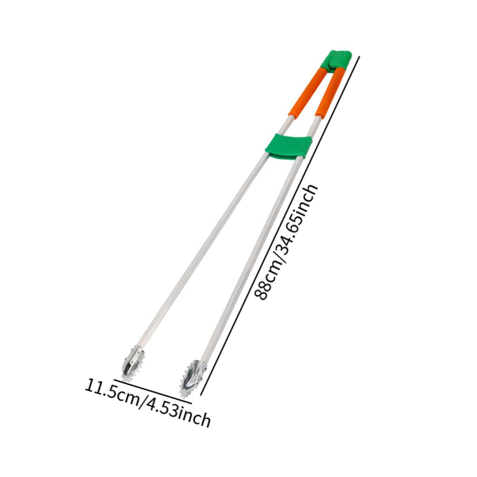 Generic Pinzas para Recoger Basura, Herramienta de Alcance, Pinzas de Basura Resistentes, Recogedor de Basura para Césped, Naranja