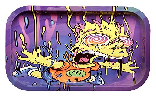 Metal Rolling Tray with Custom Design Medium Size (10.6x6.3 in.)