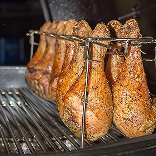 Edelstahl Hähnchenschenkel Rack 14 Slots Hähnchenbein Und Flügel Rack Halter Chicken Wing Rack Chicken Drumstick Halter Für Ofen & Grill Smoker