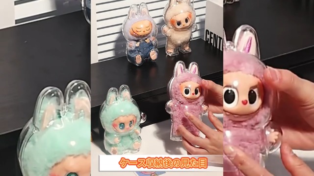Amazon.co.jp: LABUBU に適合する ケース 透明 クリアカバー ラブブ