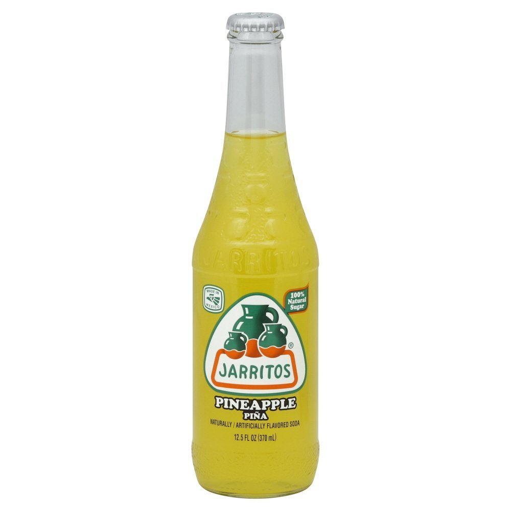 Jarritos Mexican Soda, Pineapple, 12.5 Ounce Bottle