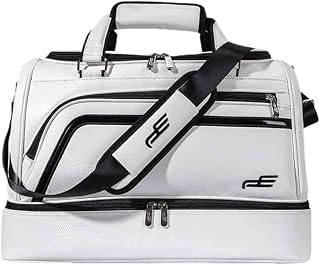 [TAYTHI] ゴルフ ボストンバッグ 二層式 ゴルフトートバッグ PUレザー 2WAY ショルダーバッグ シューズポケット付き ショルダー付き 防水 大容量 スポーツショルダーバッグ ジム ゴルフ アウトドア 部活 旅行 出張 バック ショルダー