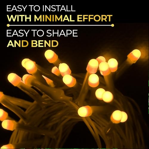 Image of Lexton 40 LED Power Pixel Serial String /Fairy Light | Plug Sourced | Suitable for Home & Outdoor Decoration, Diwali, Christmas, Ramadan, Wedding, Party, Festival (Pack of 20, Warm White)