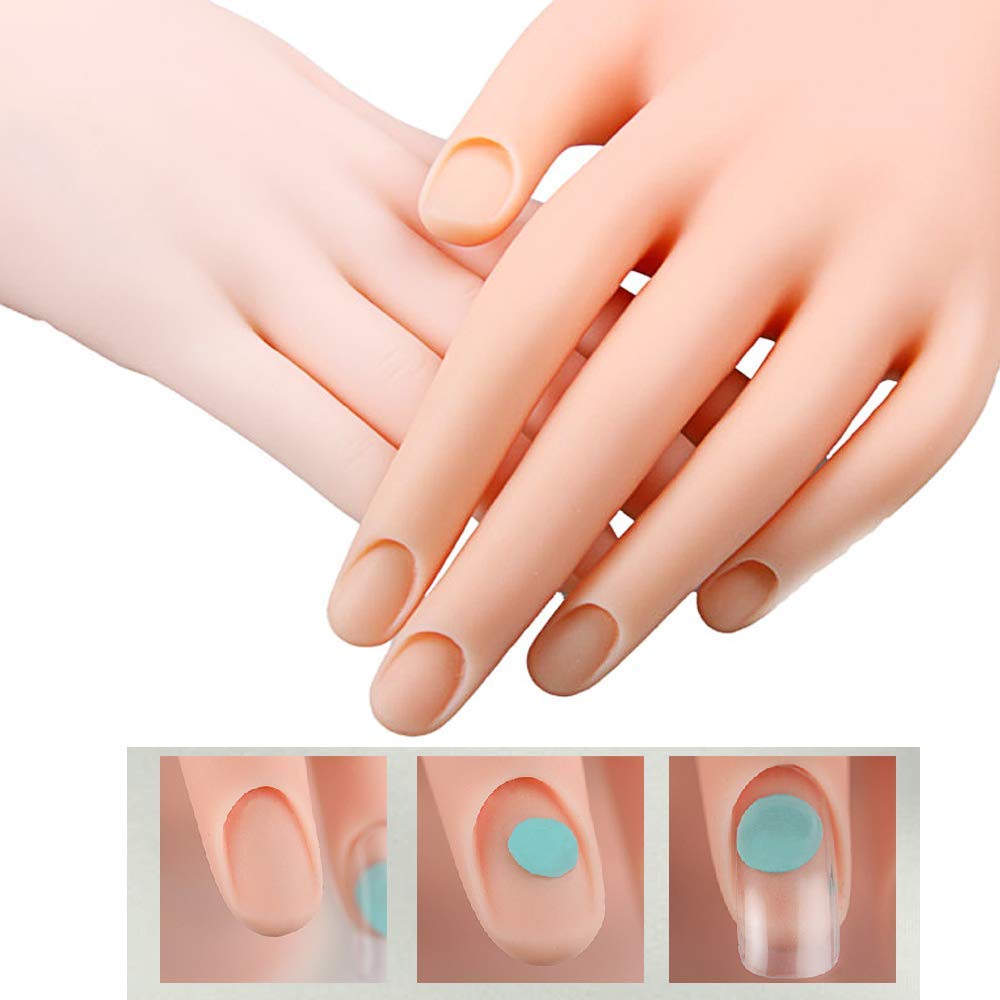 MODEL HAND ネイルアート練習用 2個セット Amazon.co.jp: ネイルトレーニング練習ハンド、アクリルネイル用練習用