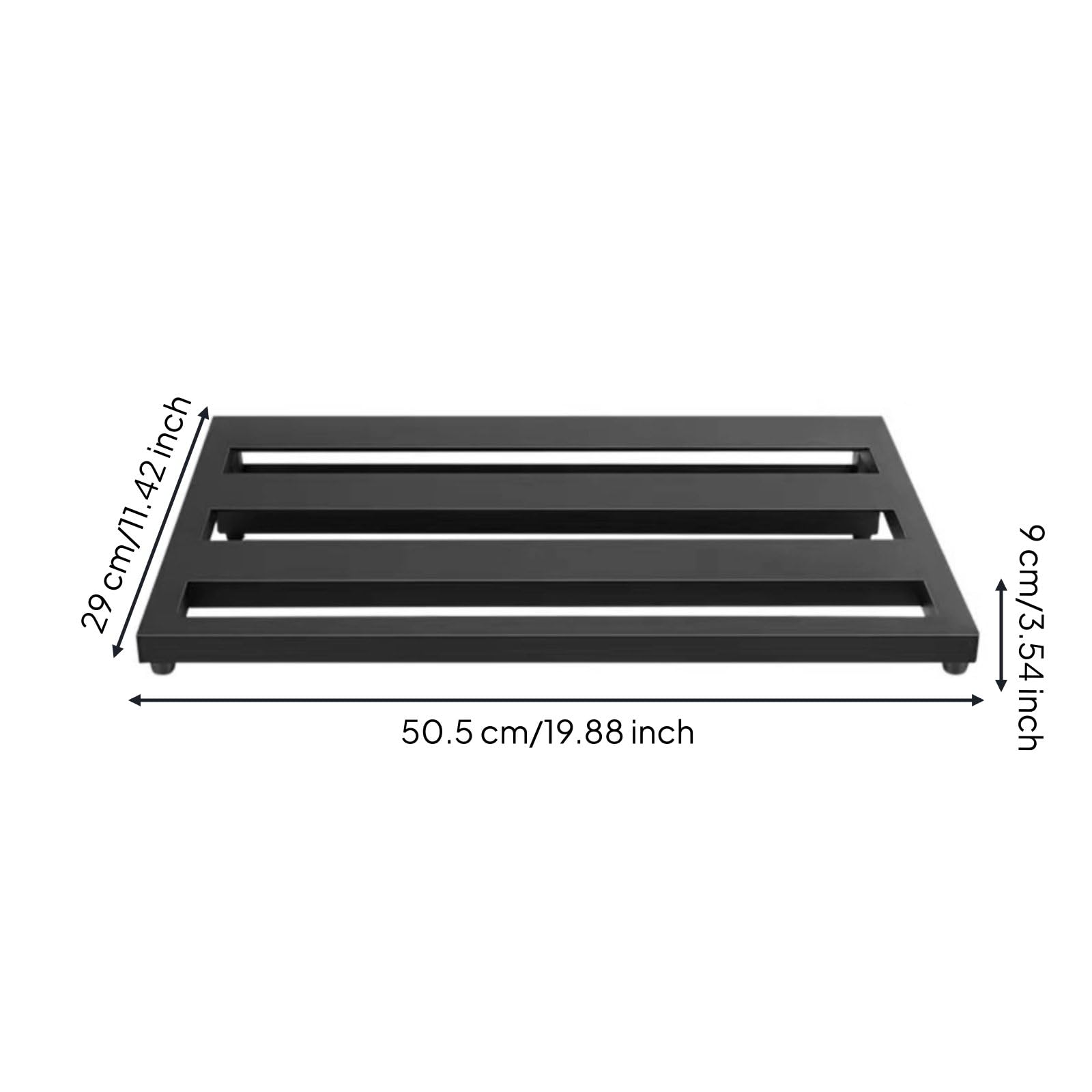 Aluminium Pedalboard Gitarre Effektplattform mit Starker Aluminiumlegierung Und Leichter Tragetasche für Musiker Proberaum Bühne Musikschule