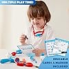 51keppbg3kl - 16-Piece Kids Doctor Kit with Realistic Stethoscope & Dress-Up Accessories - Pretend Play Medical Set for Toddlers Ages 3+ | Engaging Doctor Role Play Toy Set with Reusable Record Cards & Carry Bag - Kids doctor kit