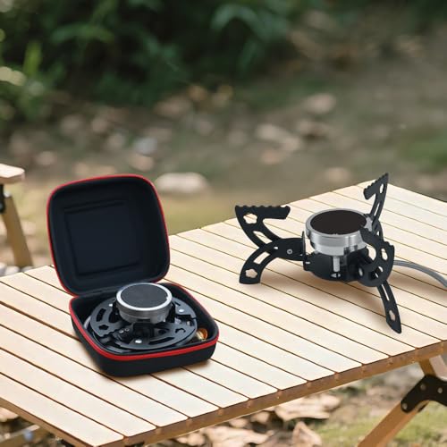 REDSUN FD6 Tragbarer Campingkocher, Rucksackkocher, Backpacking Stove, Hiking Stove, Portable Gas Stove, Infrarot-Brenner, 2 Brennmodi, 3-Bein Metallgestell, Klappbar, BBQ & Grill, Piezo-Zündung