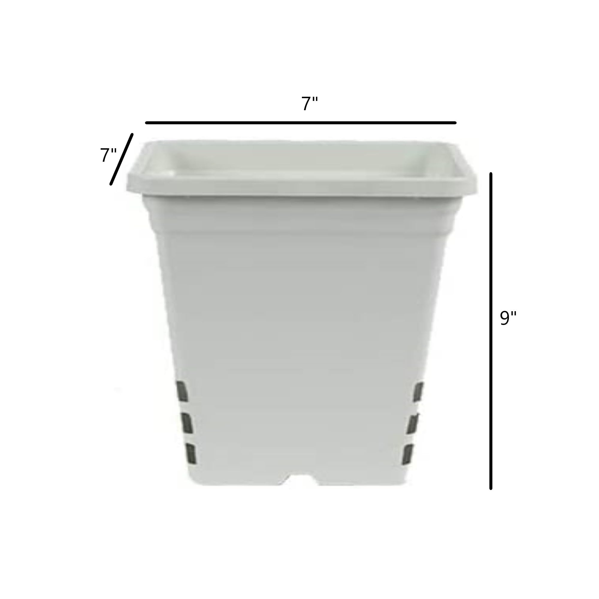 Sunpack 9"x9" Square Pot, White 10" Tall - Image 6
