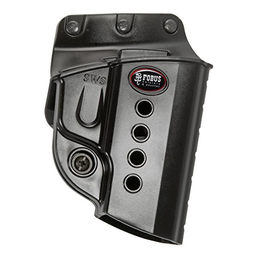 Fobus E2 Belt Holster, Fits Walther PPS/S&W Shield, Right Hand, Kydex, Black