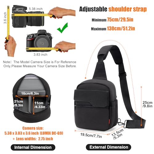 Bolso compacto y ligero tipo bandolera para cámara miniatura 3