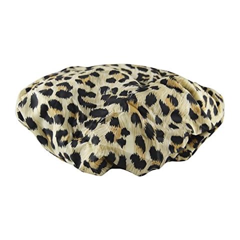 Betty Dain Stylish Design Terry Lined Shower Cap, The Socialite Collection, "safari Spots" Cover