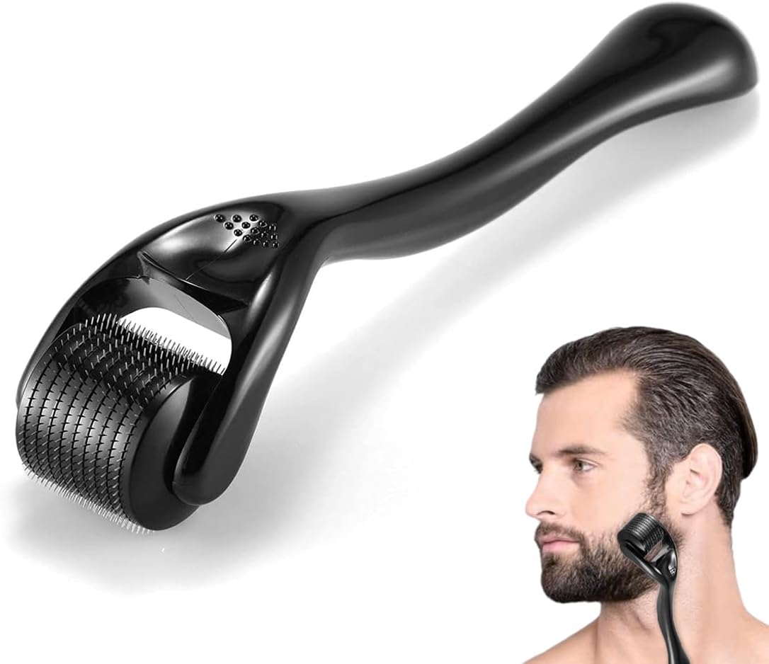 Micronaald Haargroeiroller voor mannen, 0,5 mm, anti-haaruitvalrol voor mannen, voor snelle haargroei en anti-haaruitval voor mannen