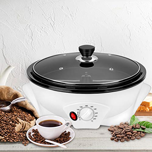 Coffee Roaster Machine for Home Use, 800g Capacity Electric Coffee Bean Roaster, Multifunctional Nut Peanut Cashew Chestnuts Roasting, Non-Stick Design, 110V