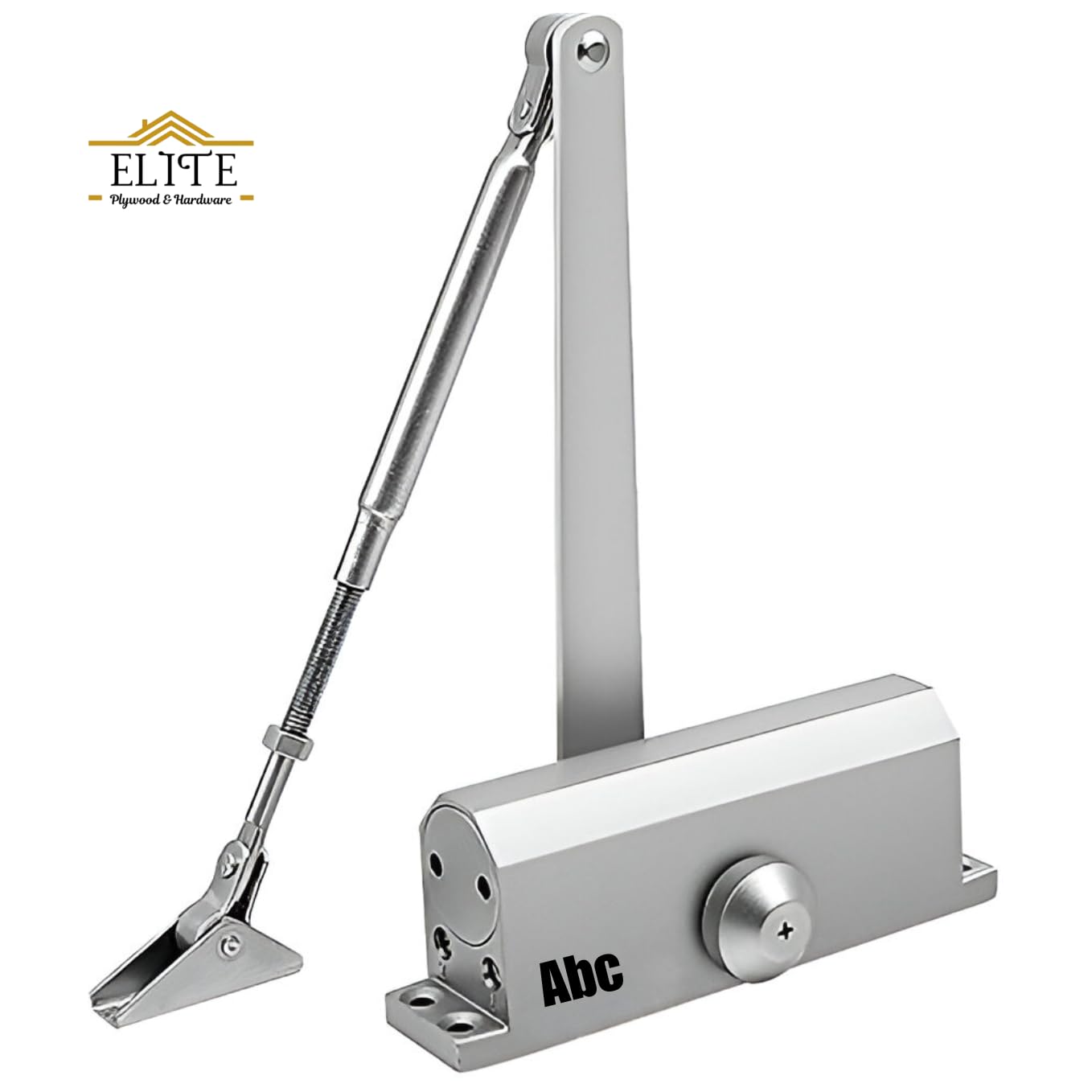 Elite Automatic Hydraulic Double Speed Door Closer Premium Heavy Duty for Residential/Commercial Purpose with Fitting Set (Silver). Weight Capacity: 30kg- 70kg