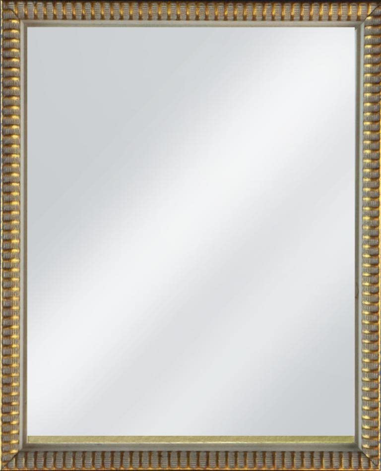 Frame Company Grantham Brass Ornate Wooden Mirror 10x8 inch