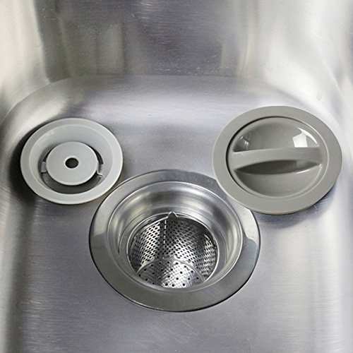 Colador para fregadero de cocina con cesta de desechos miniatura 5
