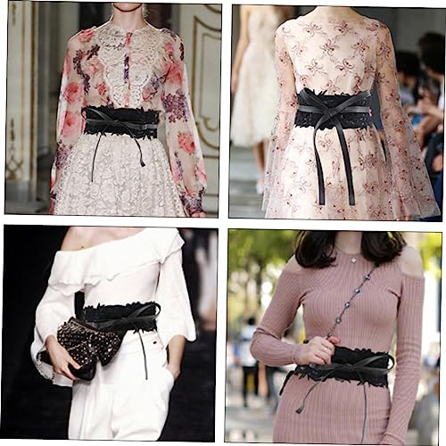 Lace Wide Waist Belt for Women Elegant High Waist Dress Accessory Durable Lightweight Design for Fashionable Outfits Giving for Dress3