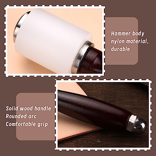 Tlkkue 38Pcs Leather Stamping Tools, Leather Craft Stamping Tools Kit With 36Pcs Capital Letters Number Stamps Rubber Hammer And Stamp Tools For Leather Belts Purses Wristbands Crafting Diy Projects #TOP3